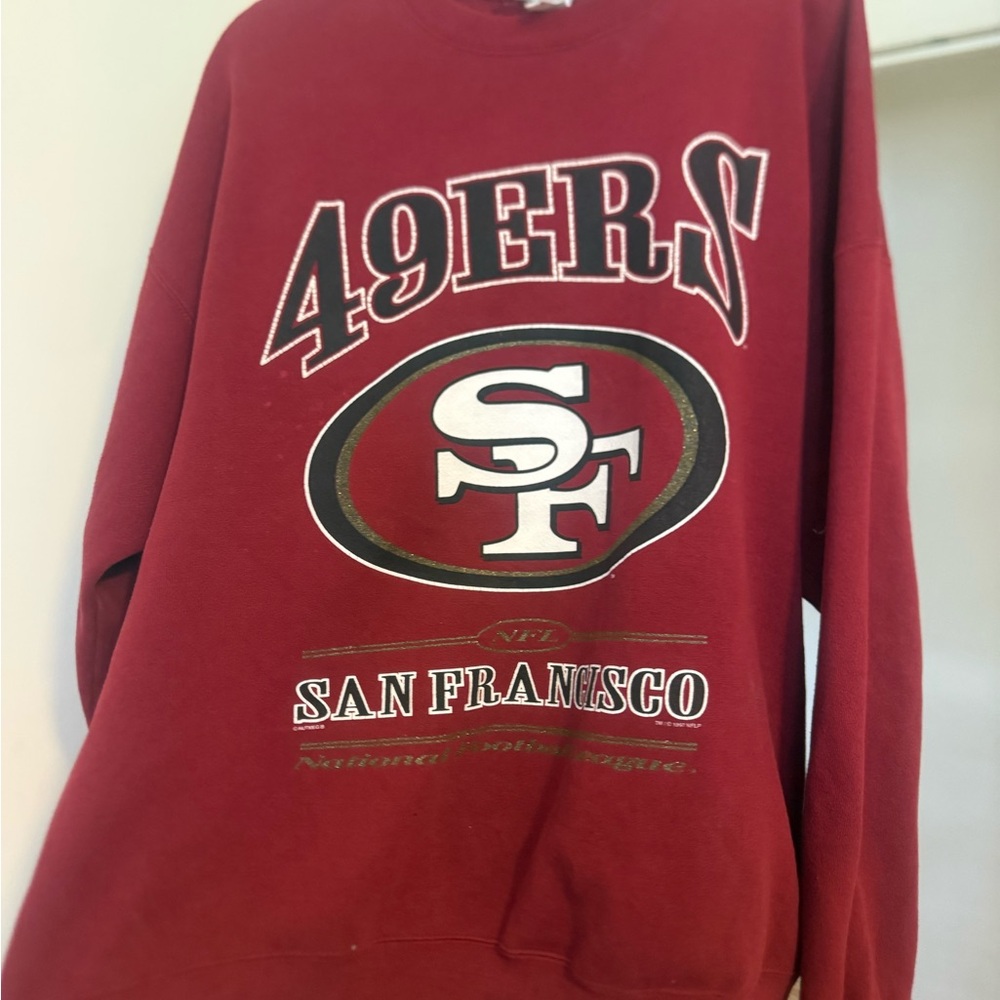 Lee Red Sweatshirt with San Francisco 49ers Logo